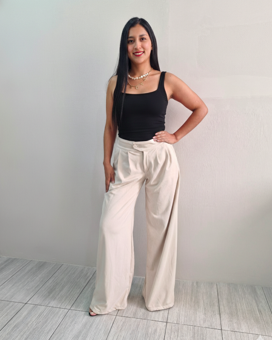 Blusa cuello recto sin mangas - Image 2