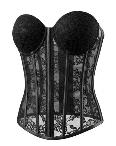 Corset Negro Sin Tiras