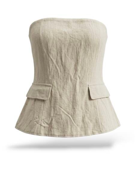 Blusa Lino Straple Talla XL
