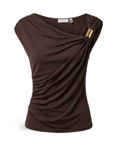 Blusa Café un Adorno